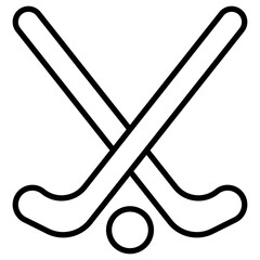 Wall Mural - Hockey stick Icon