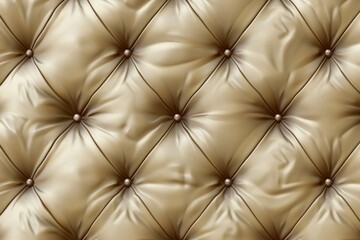 A detailed close up of a brown leather upholstered furniture piece. Suitable for interior design concepts