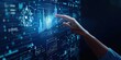 © Murda - Futuristic Touch Screen with Hand and Digital Data