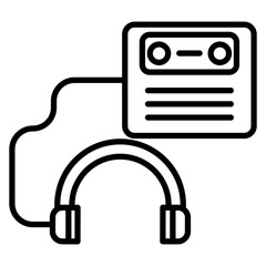 Sticker - Walkman Icon