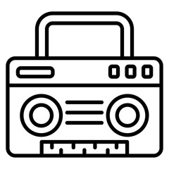 Canvas Print - Boombox Icon