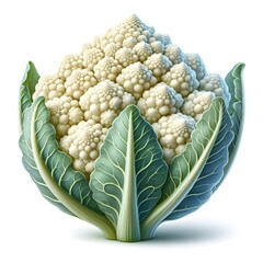 cauliflower isolated on transparent or white background, png
