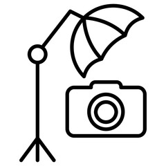 Poster - Umbrella Camera Icon