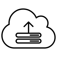 Wall Mural - Cloud Upload Icon