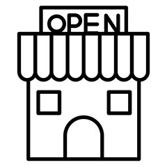 Sticker - Open Shop Sign Icon