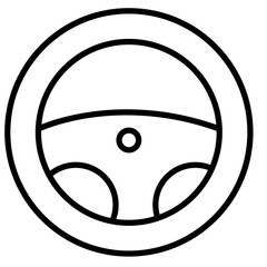 Canvas Print - Steering Wheel Icon