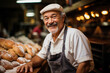 © ADDICTIVE STOCK - Man Standing in Front of Bread Display. Generative AI