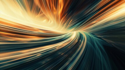 Wall Mural - Digital Warp, Abstract Lines and Blur Speed Abstract background