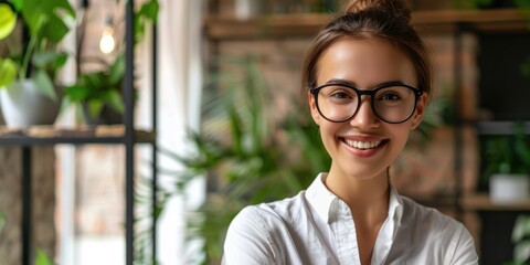 Wall Mural - female professional confident successful corporate leader woman wearing a suit, ai