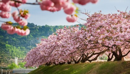 Canvas Print - beautiful pink spring cherry blossoms