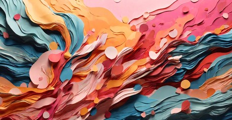 Canvas Print - Dive into the realm of abstract backgrounds, where colors, shapes, and textures merge to create captivating visual experiences