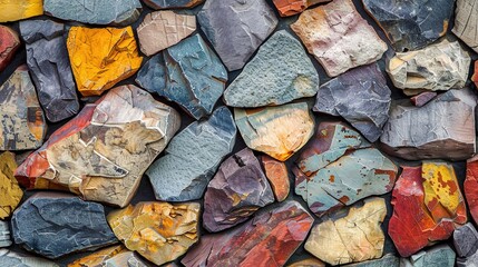 Wall Mural - Rock wall, Colorful stone background
