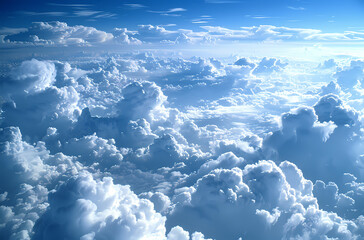 Wall Mural - blue, blue sky, white clouds, sky, background