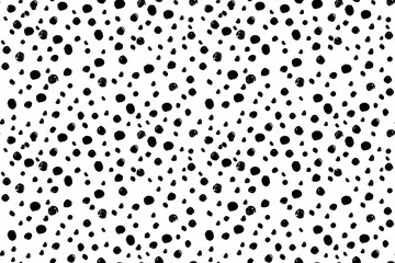 Wall Mural - A black and white patterned background with white dots