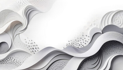white halftone gray abstract background design waves gradient illustration concept texture presentation futuristic web banner digital light line modern technology template wallpaper bright geometric
