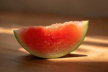 Wall Mural - Slice of ripe watermelon, a sweet and refreshing summertime fruit