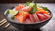 © Your Hand Please - sashimi sushi served in a traditional Japanese bowl