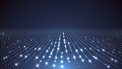 Abstract digital technology representation for networks, communication and cyber applications - Blank space on top with image on bottom