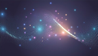 Abstract digital technology representation with mesh for networks, communication and cyber applications