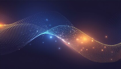 Abstract digital technology representation for networks, communication and cyber applications