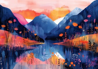 joyful and playful illustration artwork