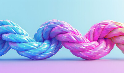 Poster - a colored rainbow metallic 3d design, soft color blending, holographic luminous style.