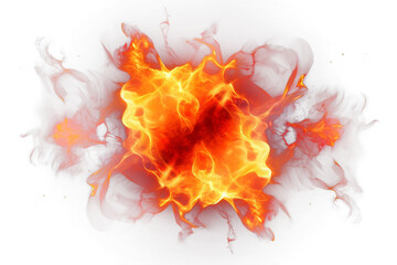 Wall Mural - fire boom isolated