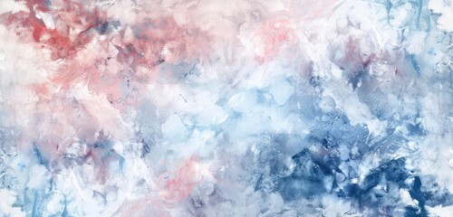 Wall Mural - Abstract Watercolor Swirls in Blue and Red Hues