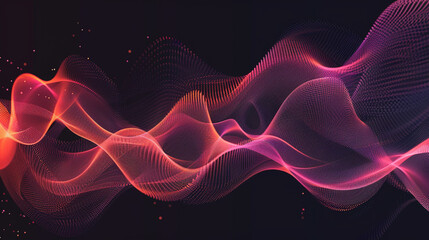 Wall Mural - Develop a vector image that explores the rhythmic flow of sound waves.