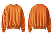 © an - Orange-colored sweaters for various needs. A blank sweater mockup that can be filled with your brand.