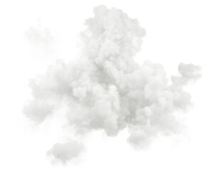 Aufkleber - Ethereal puff clouds drifting on transparent backgrounds 3d illustrations png