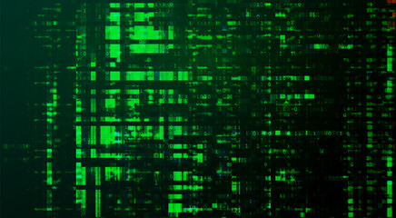 Pattern with squares digital blue technology background
