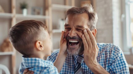 Poster - The Joyful Father-Son Moment