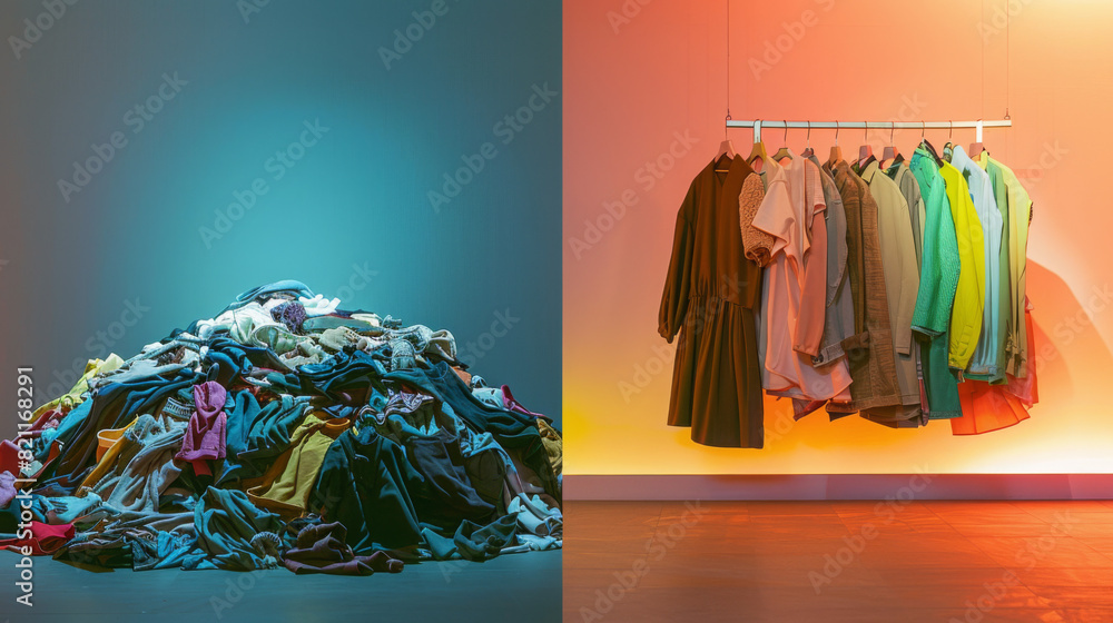 award winning photography, billboard advertisement, Disposable Fashion ...