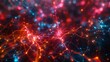 © InkCrafts - Vibrant neural network visualization featuring bright connections and nodes, representing complex data and artificial intelligence in vivid colors.