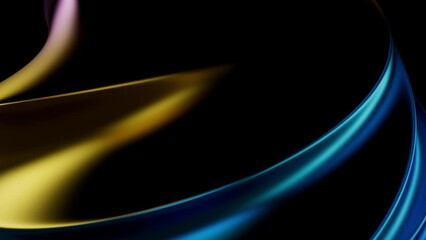Abstract Colorful 3D Twisted Shape Background Loop