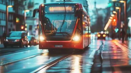 Sustainable Urban Mobility: Explore initiatives utilizing petrochemical-derived materials to improve public transportation infrastructure and reduce congestion --ar 16:9 