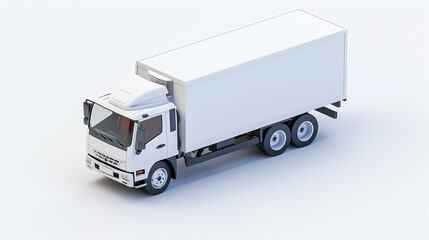 Wall Mural - Isometric 3D icon of truck, automotive, transportation, design, illustration