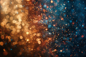 Leinwandbilder - A pattern of stars with gradients from pale gold to deep bronze, evoking a sense of elegance and sophistication,