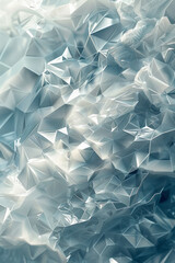 Fototapete - Triangles in different shades of the same color, creating a monochromatic and harmonious background,