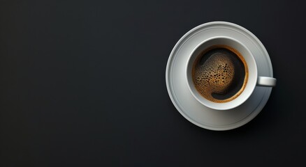 Canvas Print - A Cup of Coffee With a Spoon