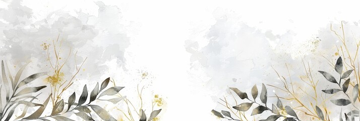 Wall Mural - Winter Floral Background for Seasonal Designs Generative AI