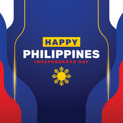 Wall Mural - Philippines Independence Day Background Design Wallpaper