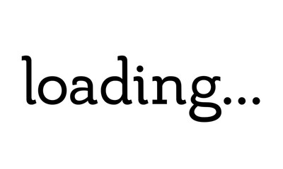 Wall Mural - LOADING - Text illustration isolated on transparent background