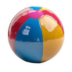 Wall Mural - a colorful beach ball, extracted from the backdrop, isolated without any background. concept of summ