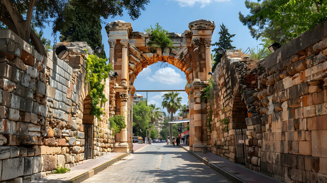 Hadrian's Gate - entrance to Antalya, Turkey