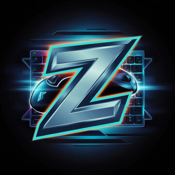 Z and G font gaming logo 