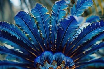 Sticker - The striking Blue Cycad, a rare and ancient plant species