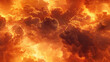 © Krungpol - Fiery, orange and yellow clouds create an abstract, fiery background.