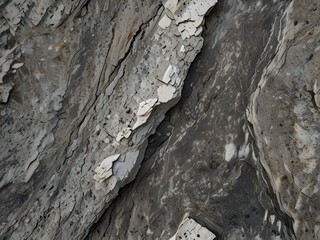 Wall Mural - Rough granite, grey and white, natural texture, generative AI